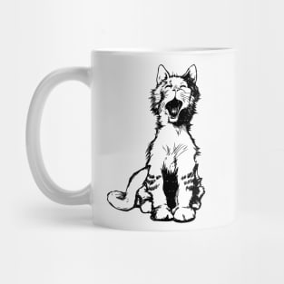 Yawning Cat Mug